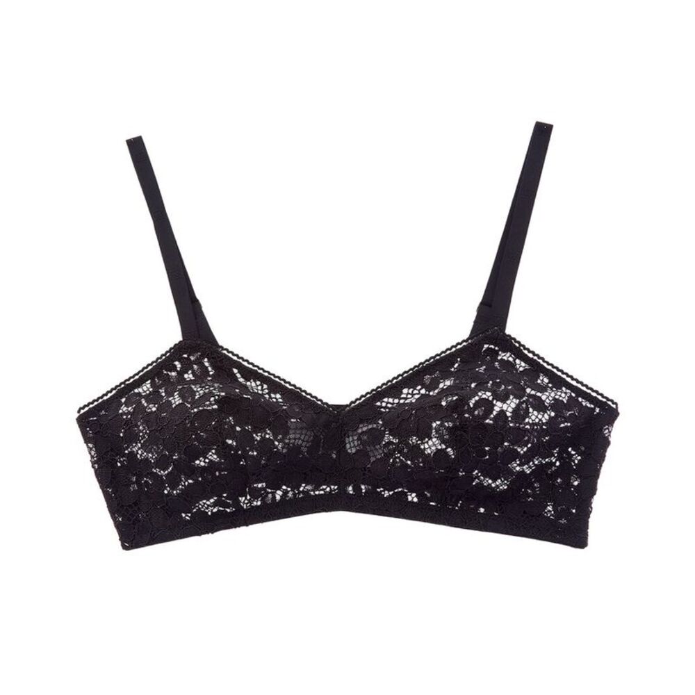 Wolford Womens Bold Lace Built Up Triangle Bra, Black